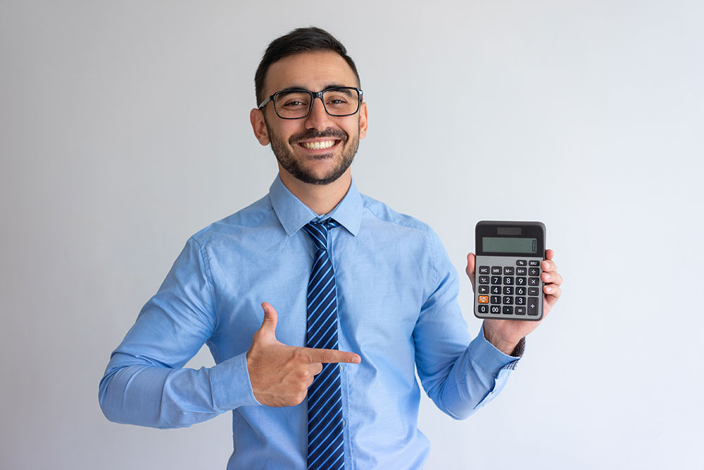 Man with Calculator